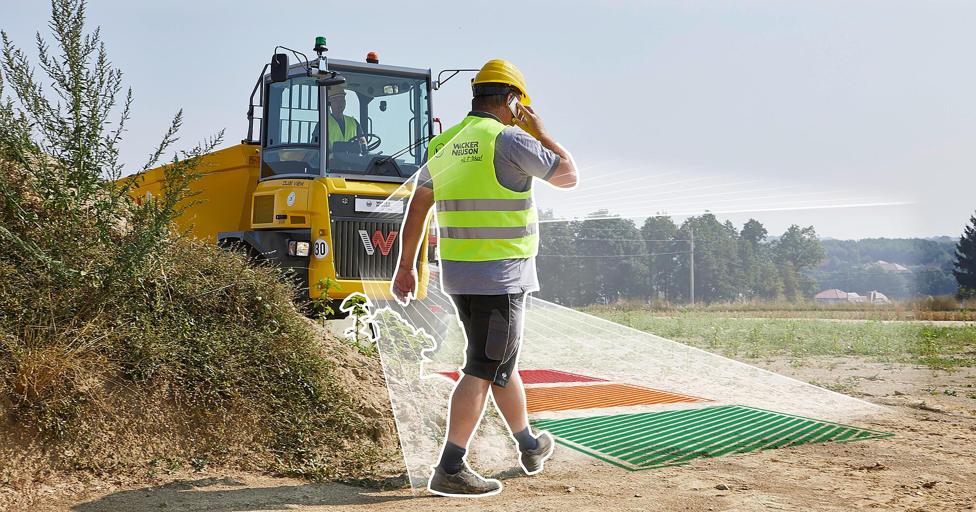 Active Sense Control – Object detection for dumpers | Wacker Neuson